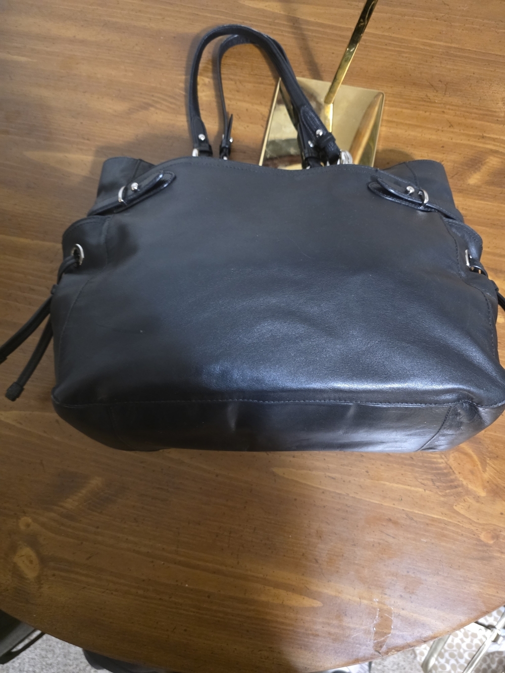 Coach Collette In Black Cowhide,buttery Soft Leather - Picture 4 of 16